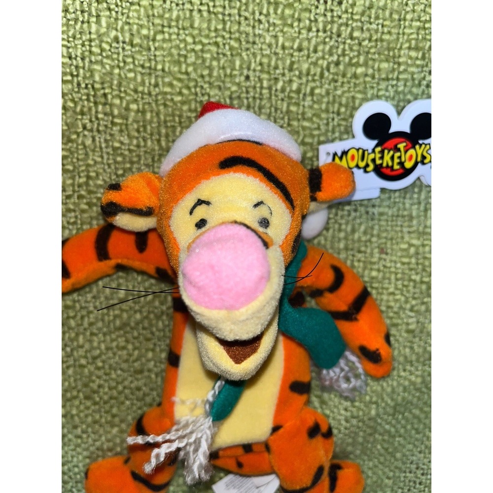 Christmas Tigger Winnie the Pooh 9" Mini Bean Bag Plush Mouseketoy